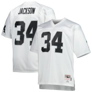 bo jackson las vegas raiders mitchell ness big tall 1988 retired player replica jersey white clowdercats fcp35.jpg