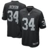 bo jackson las vegas raiders nike game retired player jersey black clowdercats gsh59.jpg