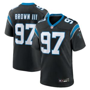 bobby brown iii carolina panthers nike team game jersey black clowdercats 0tgqx.jpg