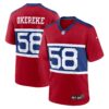 bobby okereke new york giants nike alternate player game jersey century red clowdercats bpnqk.jpg