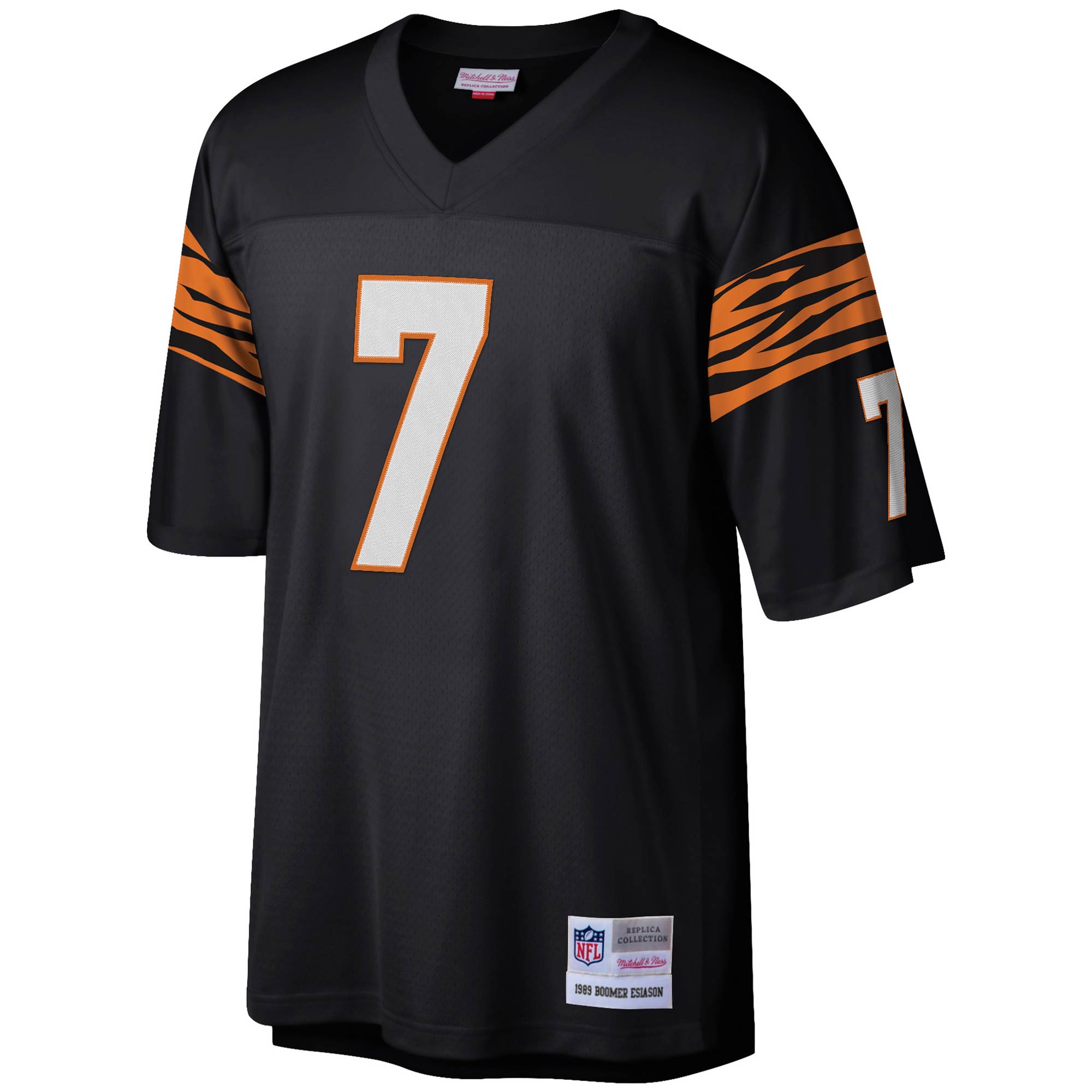 boomer esiason cincinnati bengals mitchell ness legacy replica jersey black clowdercats ha5bv.jpg