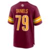 braeden daniels washington commanders nike team game jersey burgundy clowdercats lykdd.jpg