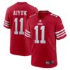 brandon aiyuk san francisco 49ers nike game player jersey scarlet clowdercats w7gfc.jpg