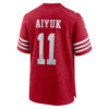 brandon aiyuk san francisco 49ers nike team player game jersey scarlet clowdercats z9gtw.jpg