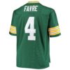 brett favre green bay packers mitchell ness big tall 1996 retired player replica jersey green clowdercats 8hrjj.jpg