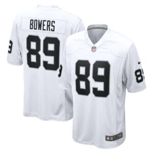 brock bowers las vegas raiders nike game jersey white clowdercats rzzzl.jpg