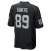 brock bowers las vegas raiders nike player game jersey black clowdercats orcez.jpg