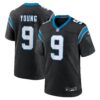 bryce young carolina panthers nike team game jersey black clowdercats sc7id.jpg