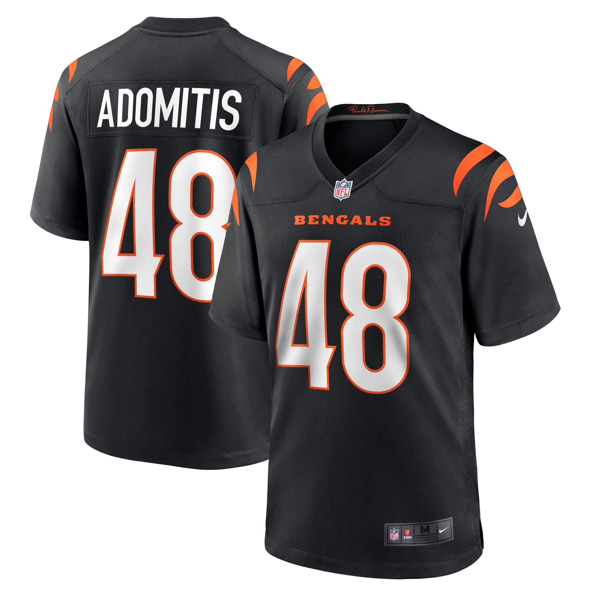 cal adomitis cincinnati bengals nike game player jersey black clowdercats ipeyt.jpg