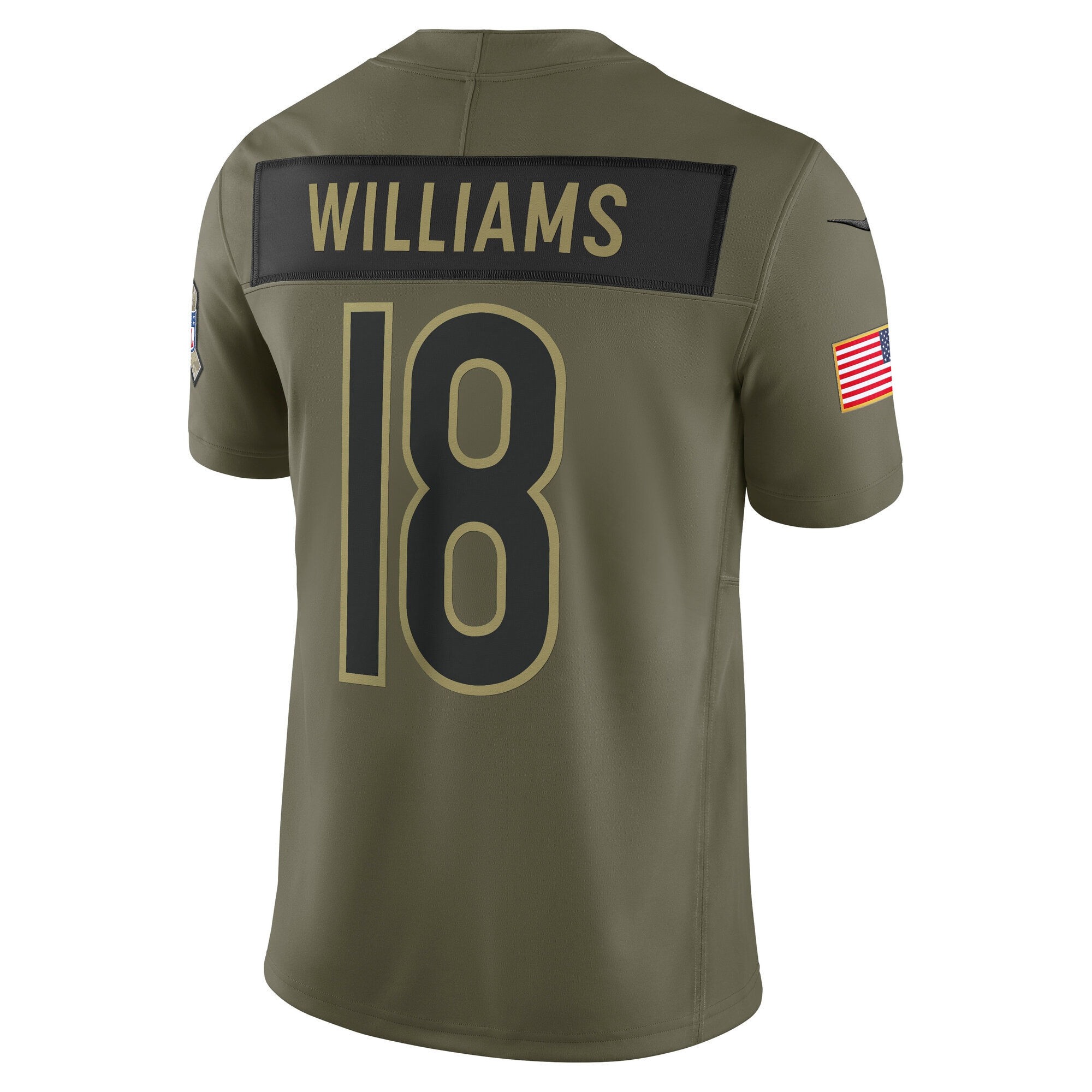 caleb williams chicago bears nike 2025 salute to service limited jersey olive clowdercats b84uj.jpg