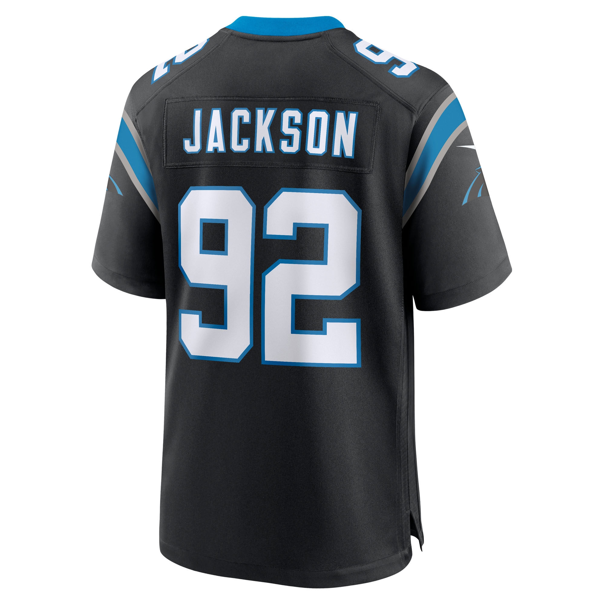 cam jackson carolina panthers nike team game jersey black clowdercats 0vs19.jpg
