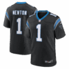 cam newton carolina panthers nike team retired game jersey black clowdercats lkt3r.png