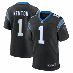 cam newton carolina panthers nike team retired game jersey black clowdercats lkt3r.png