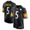 cameron johnston pittsburgh steelers nike game jersey black clowdercats kdbkj.jpg