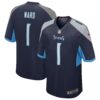 cameron ward tennessee titans nike 2025 nfl draft first round pick alternate game jersey navy clowdercats dfxc1.jpg