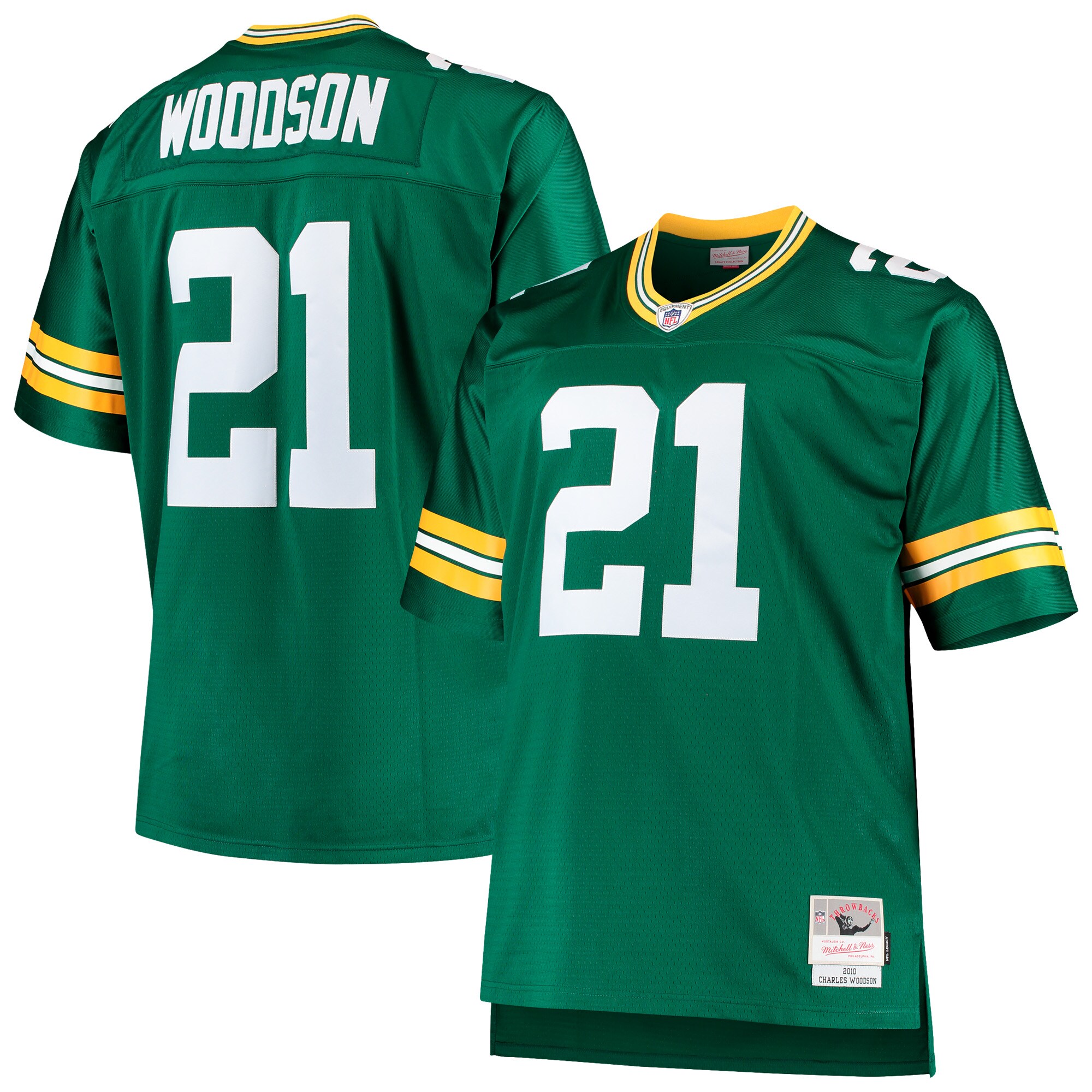 charles woodson green bay packers mitchell ness big tall 2010 retired player replica jersey green clowdercats ycp60.jpg