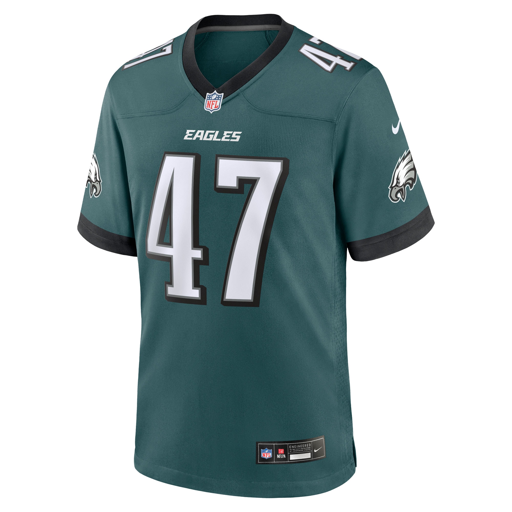 charley hughlett philadelphia eagles nike team game jersey midnight green clowdercats c2efn.jpg