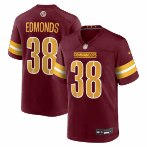 chase edmonds washington commanders nike team game jersey burgundy clowdercats hraei