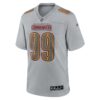 chase young washington commanders nike atmosphere fashion game jersey gray clowdercats u6so8.jpg