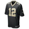 chris olave new orleans saints nike player game jersey black clowdercats nnb50.jpg
