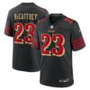 christian mccaffrey san francisco 49ers nike 2025 rivalries collection game jersey black clowdercats nfyxj.jpg