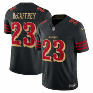 christian mccaffrey san francisco 49ers nike 2025 rivalries collection limited jersey black clowdercats af83f.jpg