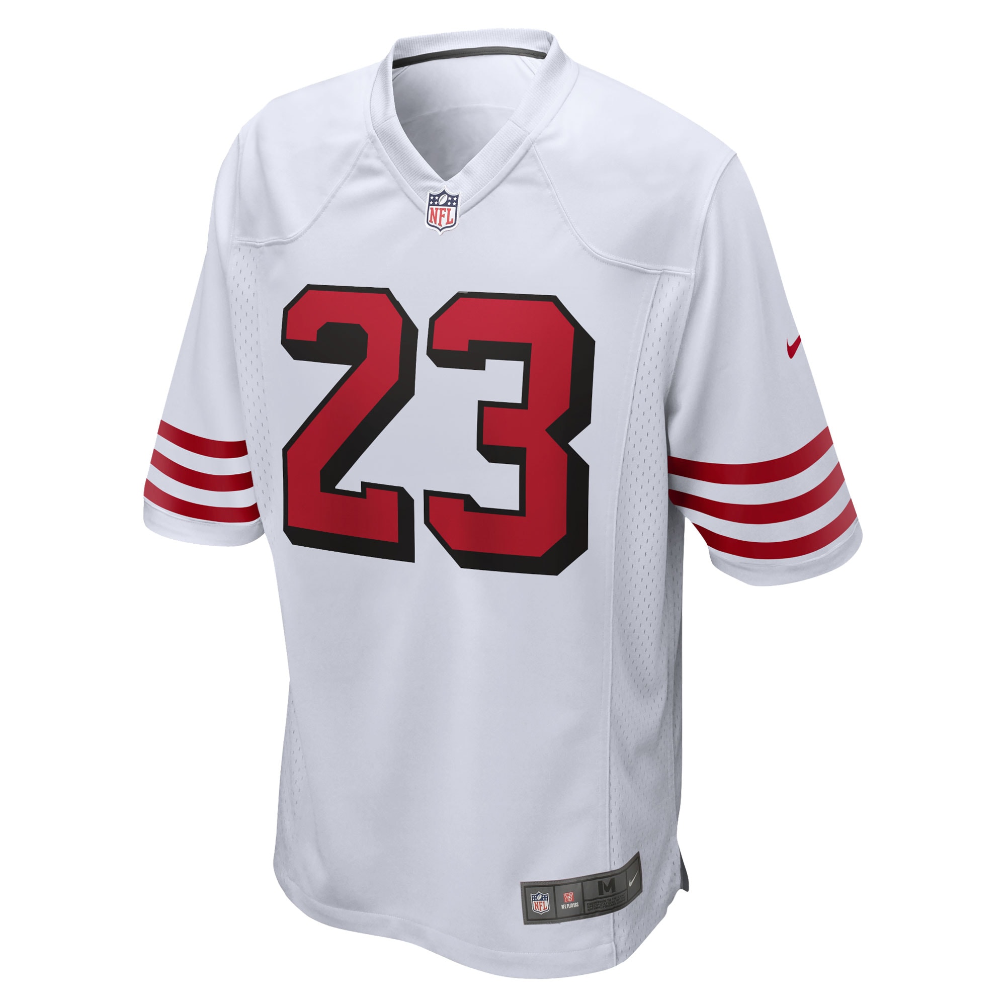 christian mccaffrey san francisco 49ers nike game jersey white clowdercats divb4.jpg