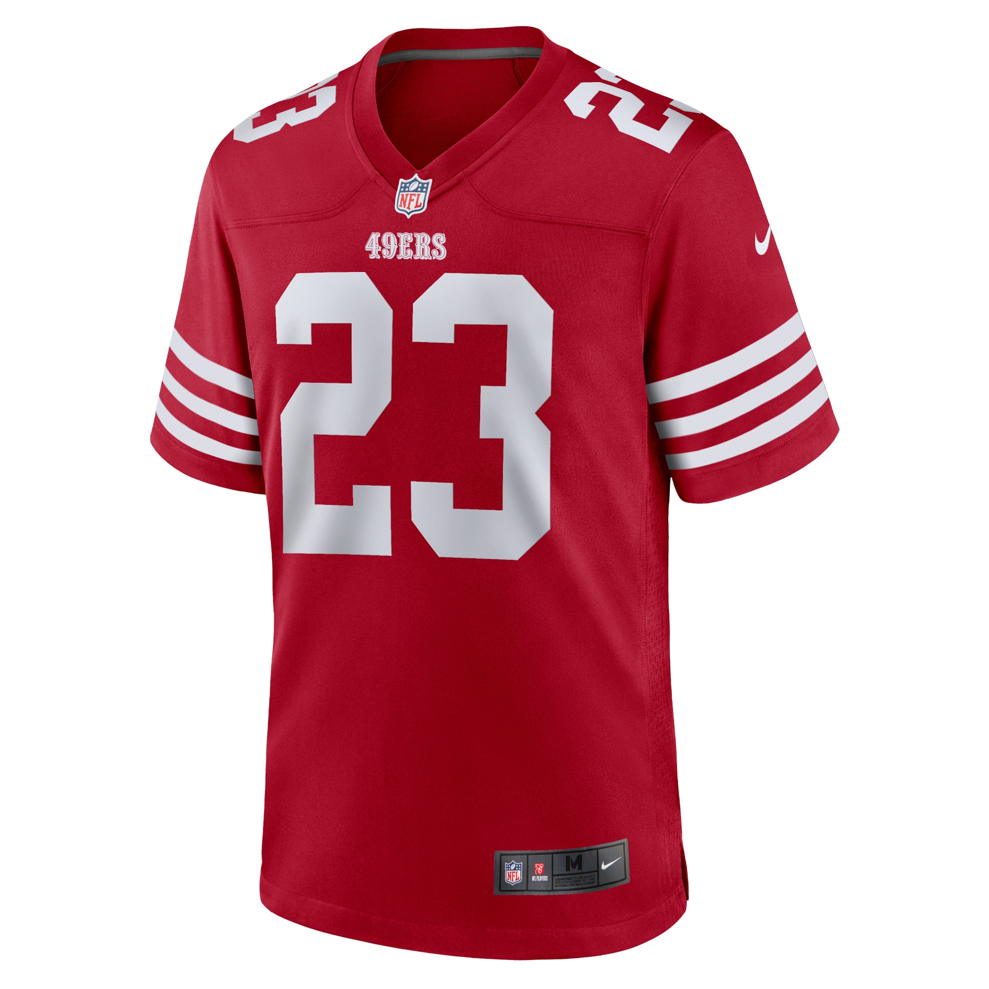 christian mccaffrey san francisco 49ers nike game player jersey scarlet clowdercats bf50l.jpg