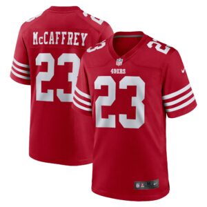 christian mccaffrey san francisco 49ers nike game player jersey scarlet clowdercats sm8vp.jpg