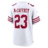 christian mccaffrey san francisco 49ers nike game player jersey white clowdercats fzuho.jpg