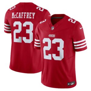 christian mccaffrey san francisco 49ers nike vapor fuse limited jersey scarlet clowdercats lwqwp.jpg