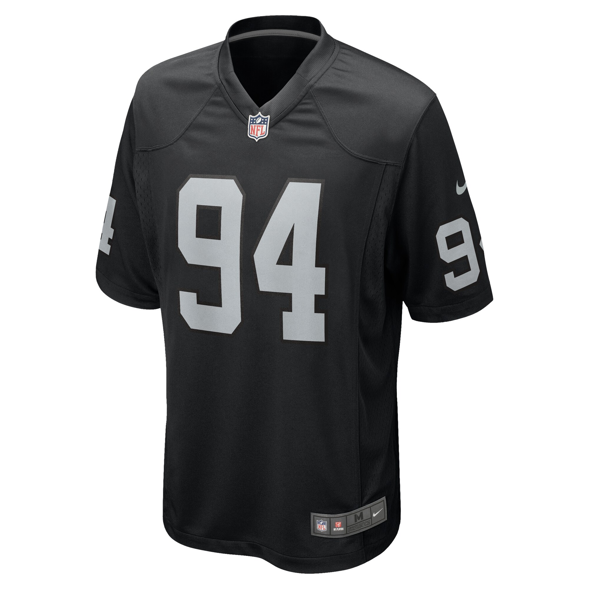 christian wilkins las vegas raiders nike team game jersey black clowdercats cdox3.jpg