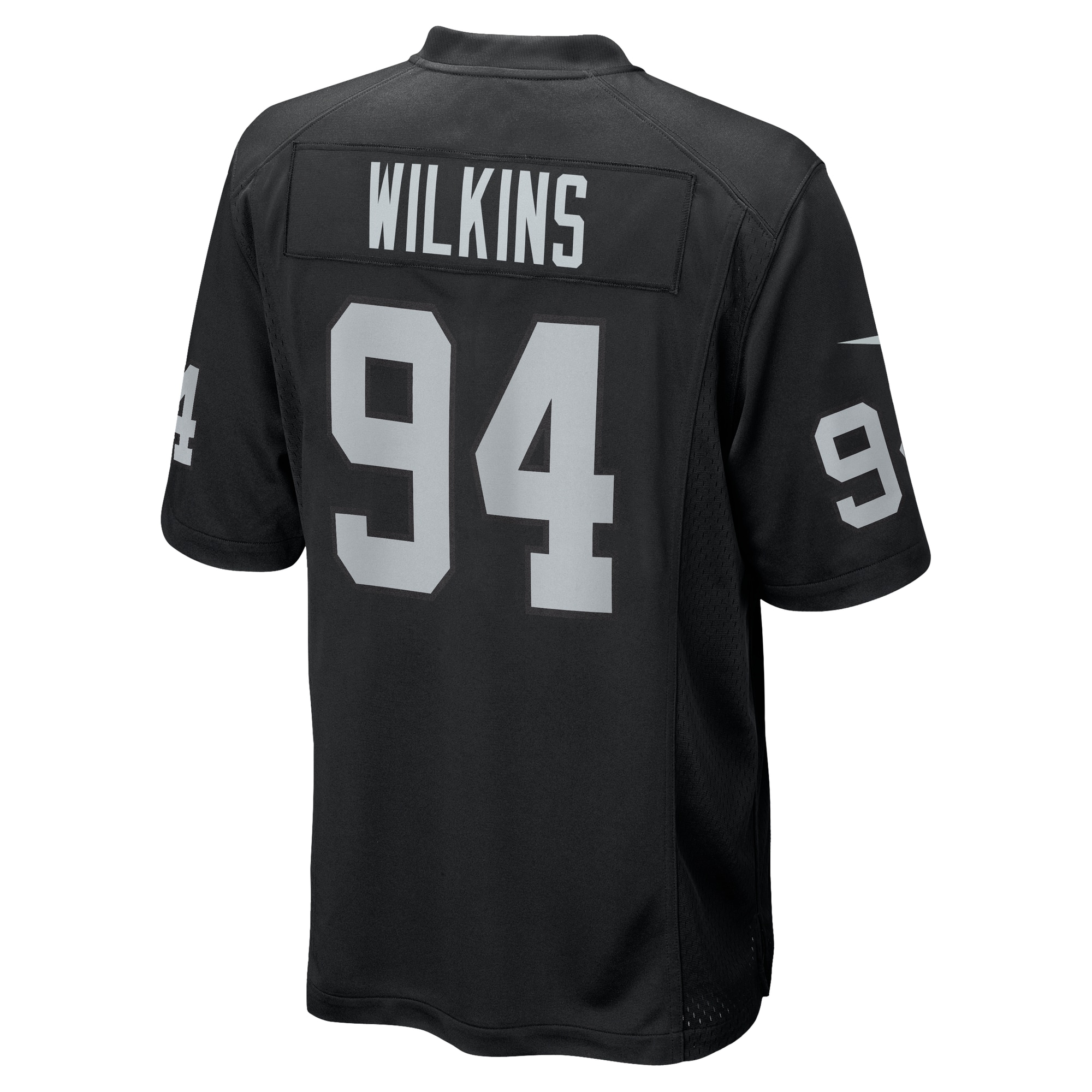 christian wilkins las vegas raiders nike team game jersey black clowdercats svgad.jpg