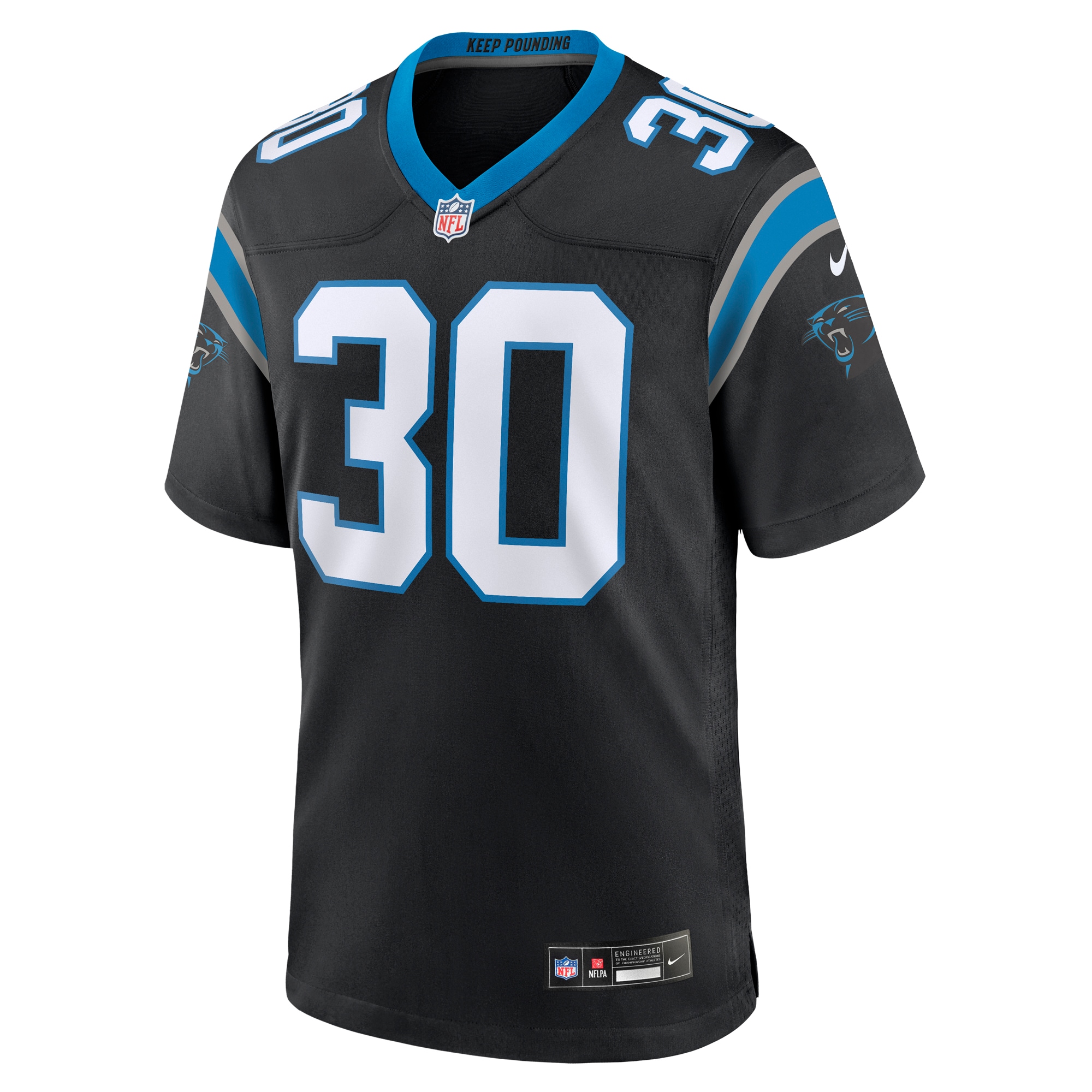 chuba hubbard carolina panthers nike team game jersey black clowdercats 68vmm.jpg