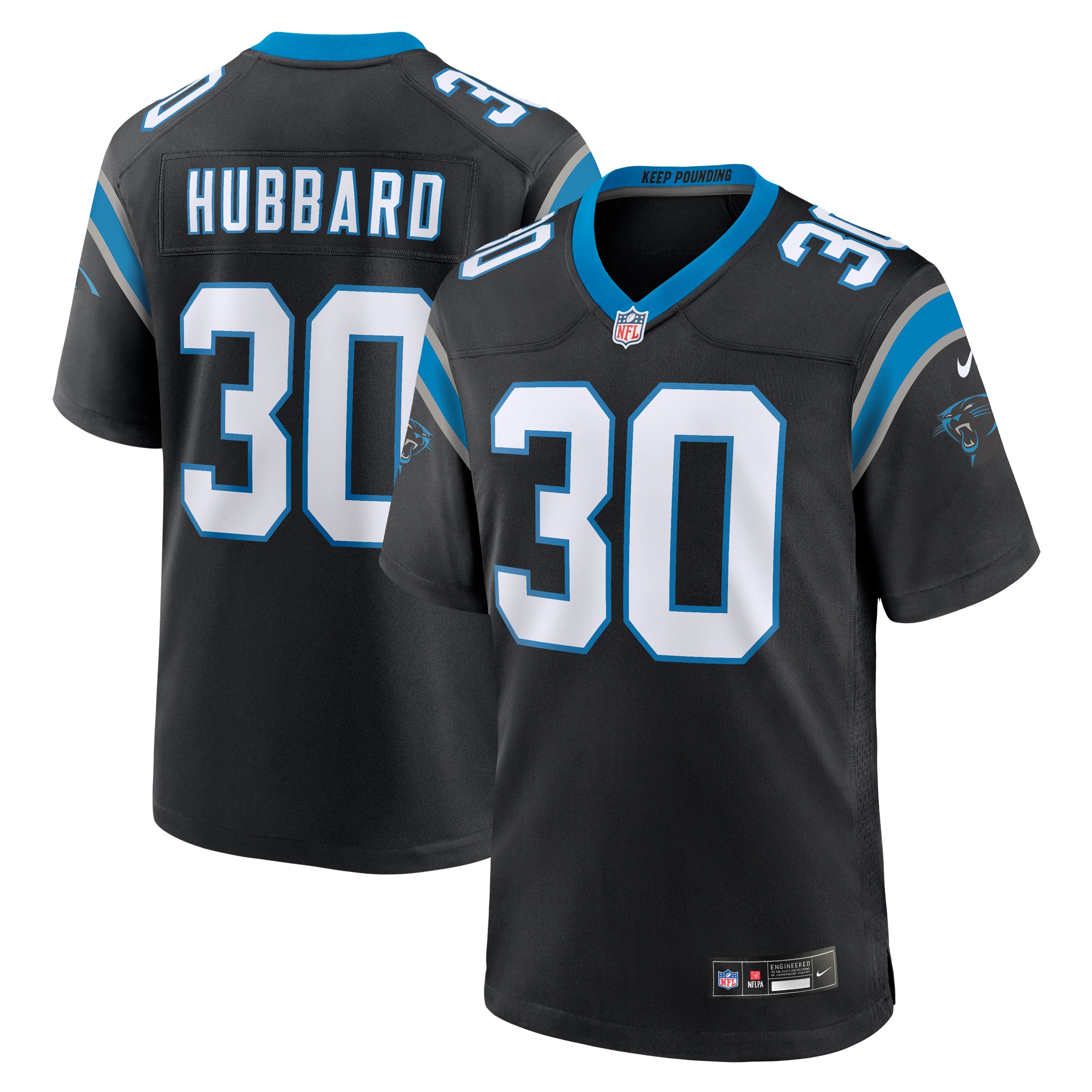 chuba hubbard carolina panthers nike team game jersey black clowdercats vttd0.jpg