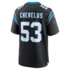 claudin cherelus carolina panthers nike team game jersey black clowdercats kxt29.jpg