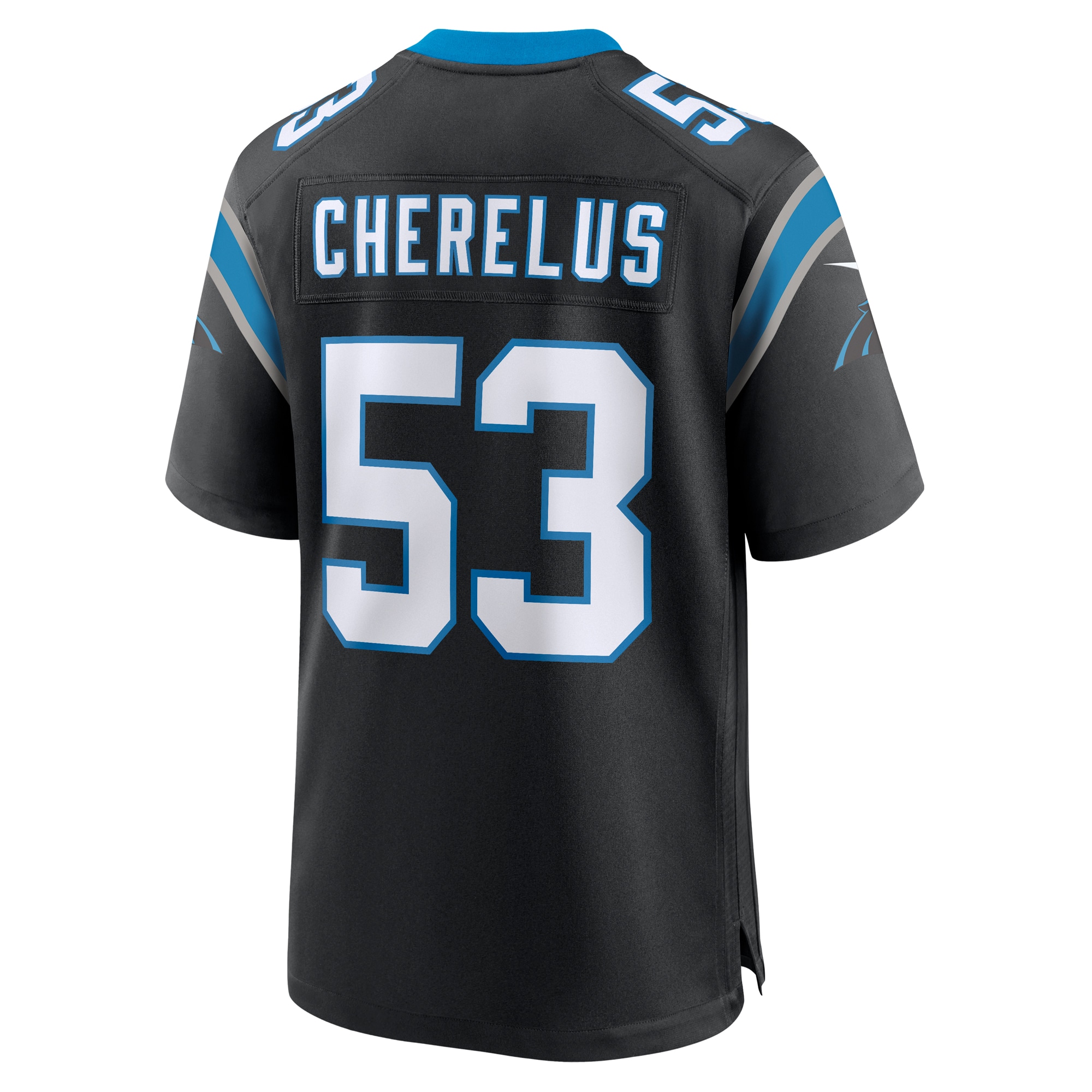 claudin cherelus carolina panthers nike team game jersey black clowdercats kxt29.jpg