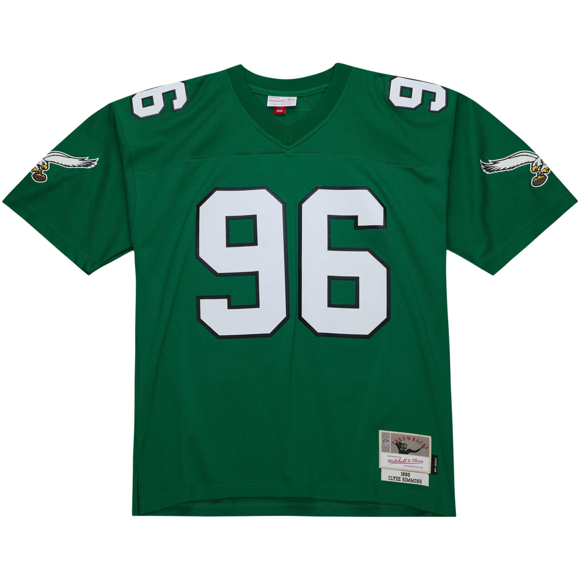 clyde simmons philadelphia eagles mitchell ness legacy replica jersey kelly green clowdercats yq5bm.jpg