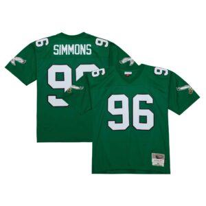 clyde simmons philadelphia eagles mitchell ness legacy replica jersey kelly green clowdercats zbpue.jpg