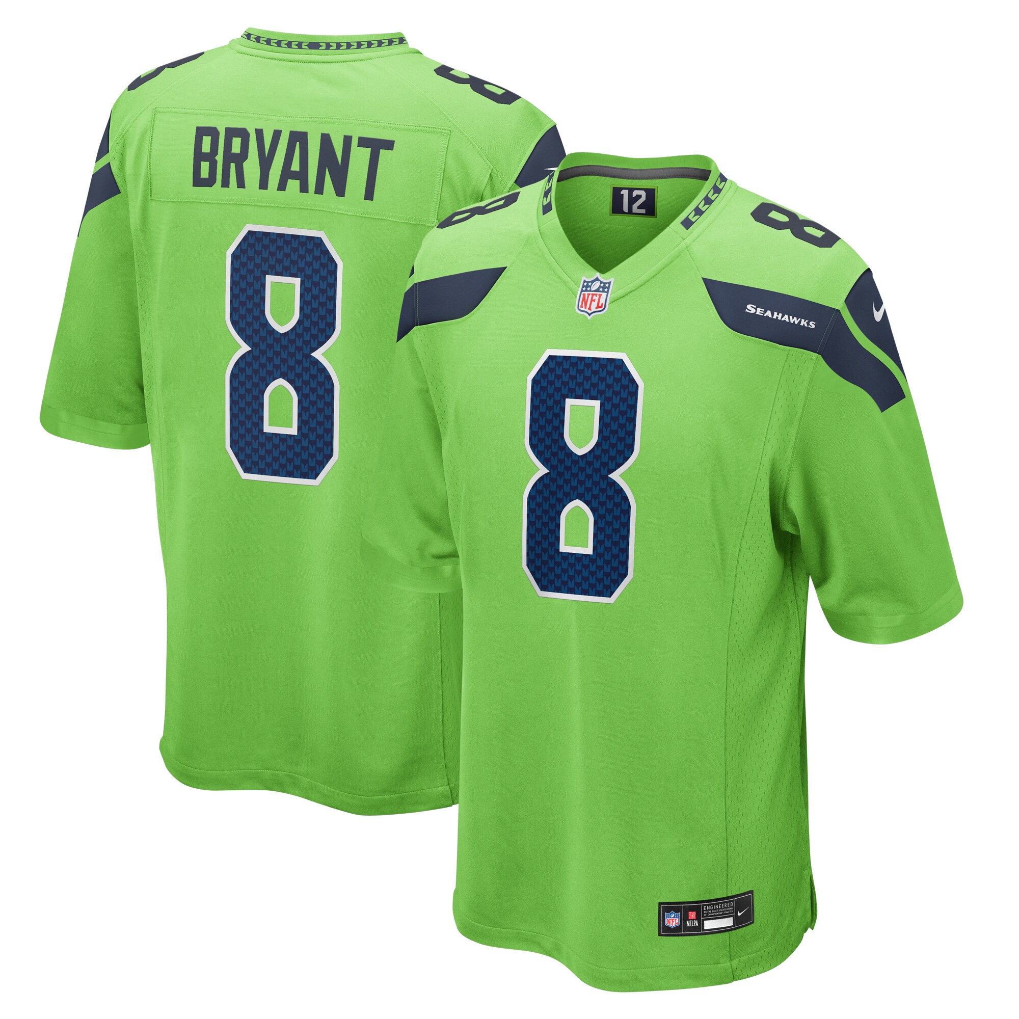 coby bryant seattle seahawks nike game jersey neon green clowdercats l6quj.jpg