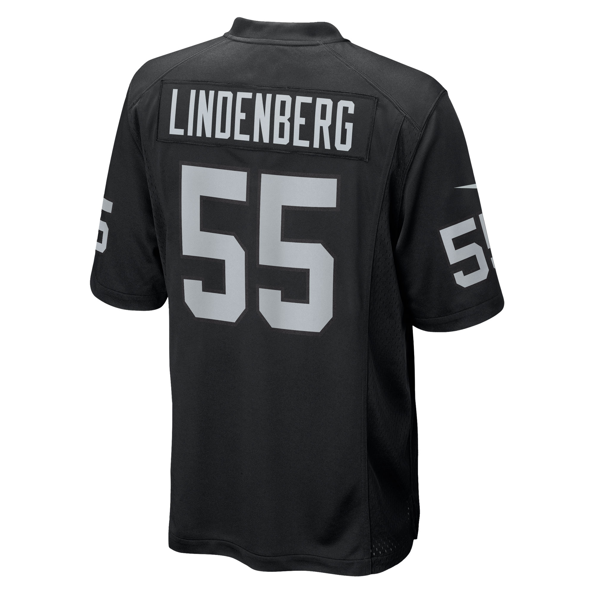 cody lindenberg las vegas raiders nike team game jersey black clowdercats 152st.jpg