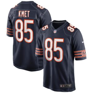 cole kmet chicago bears nike player game jersey navy clowdercats qolsj.jpg