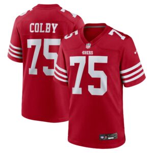 connor colby san francisco 49ers nike team game jersey scarlet clowdercats jdz3e.jpg