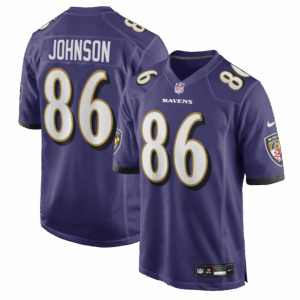 cornelius johnson baltimore ravens nike team game jersey purple clowdercats h2aab