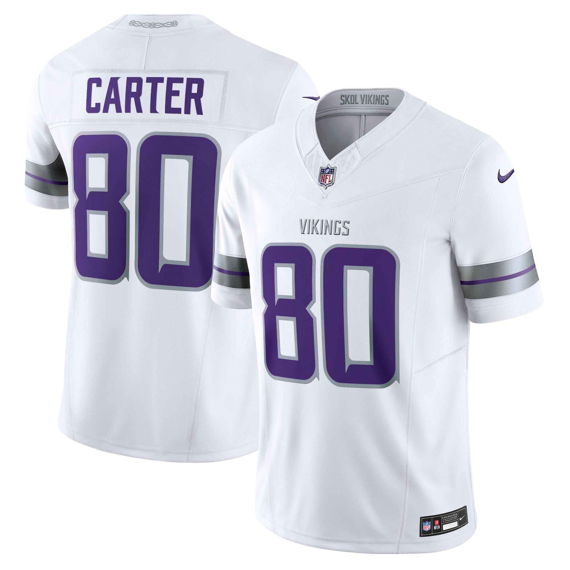 cris carter minnesota vikings nike alternate vapor fuse retired player limited jersey white clowdercats gfdzm.jpg