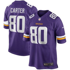 cris carter minnesota vikings nike game retired player jersey purple clowdercats yua31.jpg