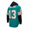 dan marino miami dolphins mitchell ness player name number hoodie legacy jersey aqua clowdercats b9zdy.jpg