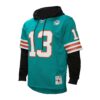 dan marino miami dolphins mitchell ness player name number hoodie legacy jersey aqua clowdercats y3uvq.jpg