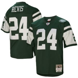 darrelle revis new york jets mitchell ness legacy replica jersey green clowdercats nqpks.jpg
