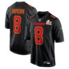 deandre hopkins kansas city chiefs nike super bowl lix fashion game jersey carbon black clowdercats cltjp.jpg